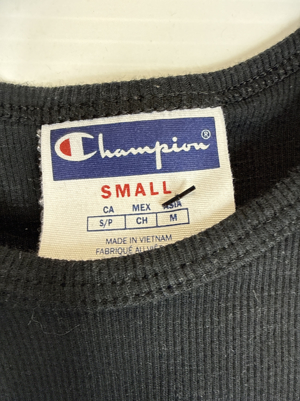 Tank Top Champion Black Early 2000s