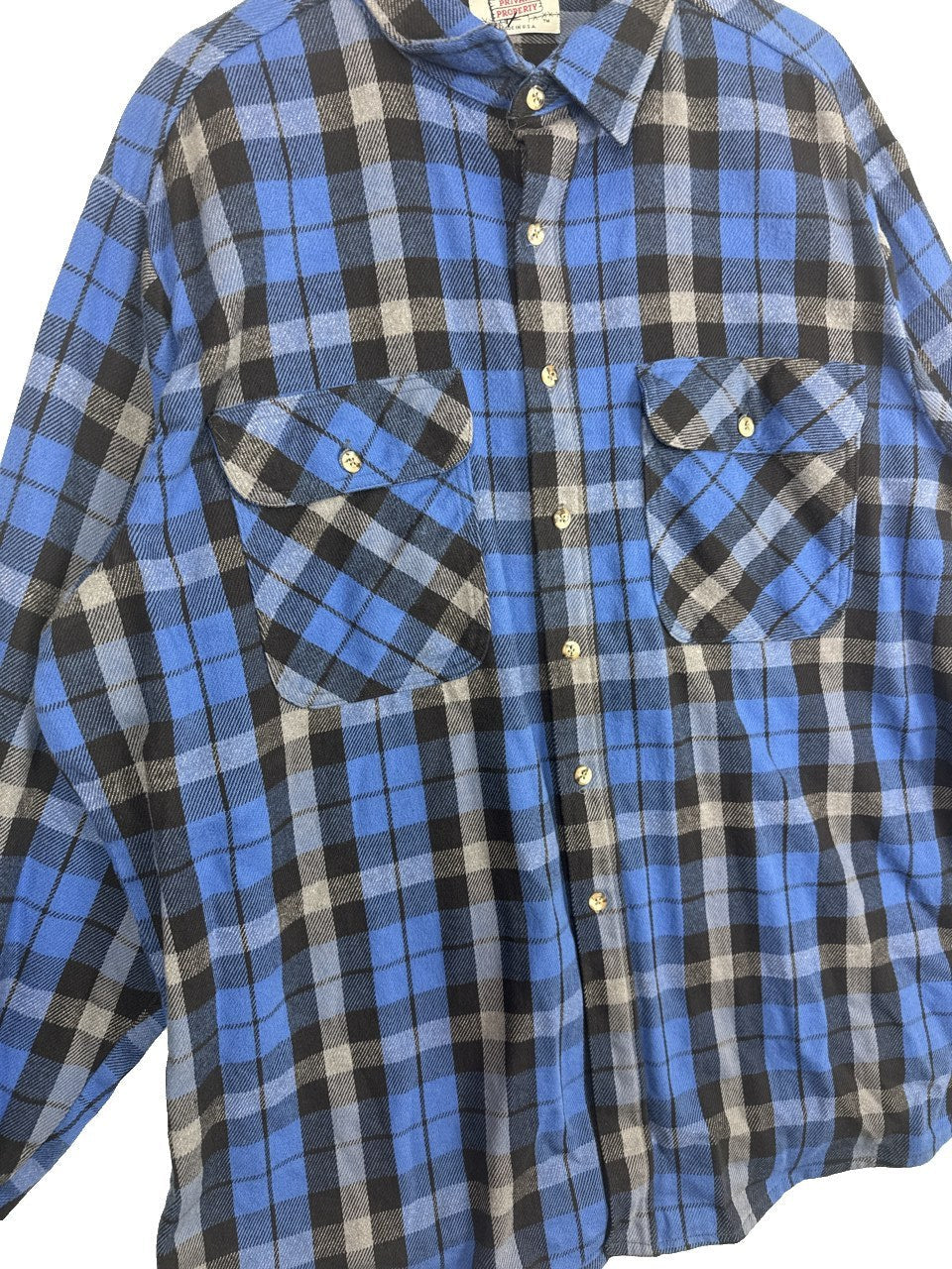 1990s Private Property Plaid Shirt