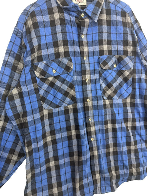 1990s Private Property Plaid Shirt