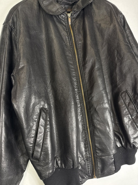 Leather Bomber Jacket