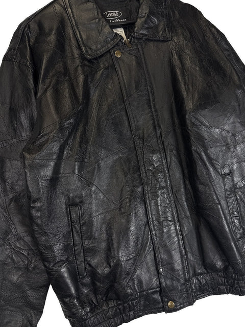 1990s LeWORLD Leather Bomber Jacket