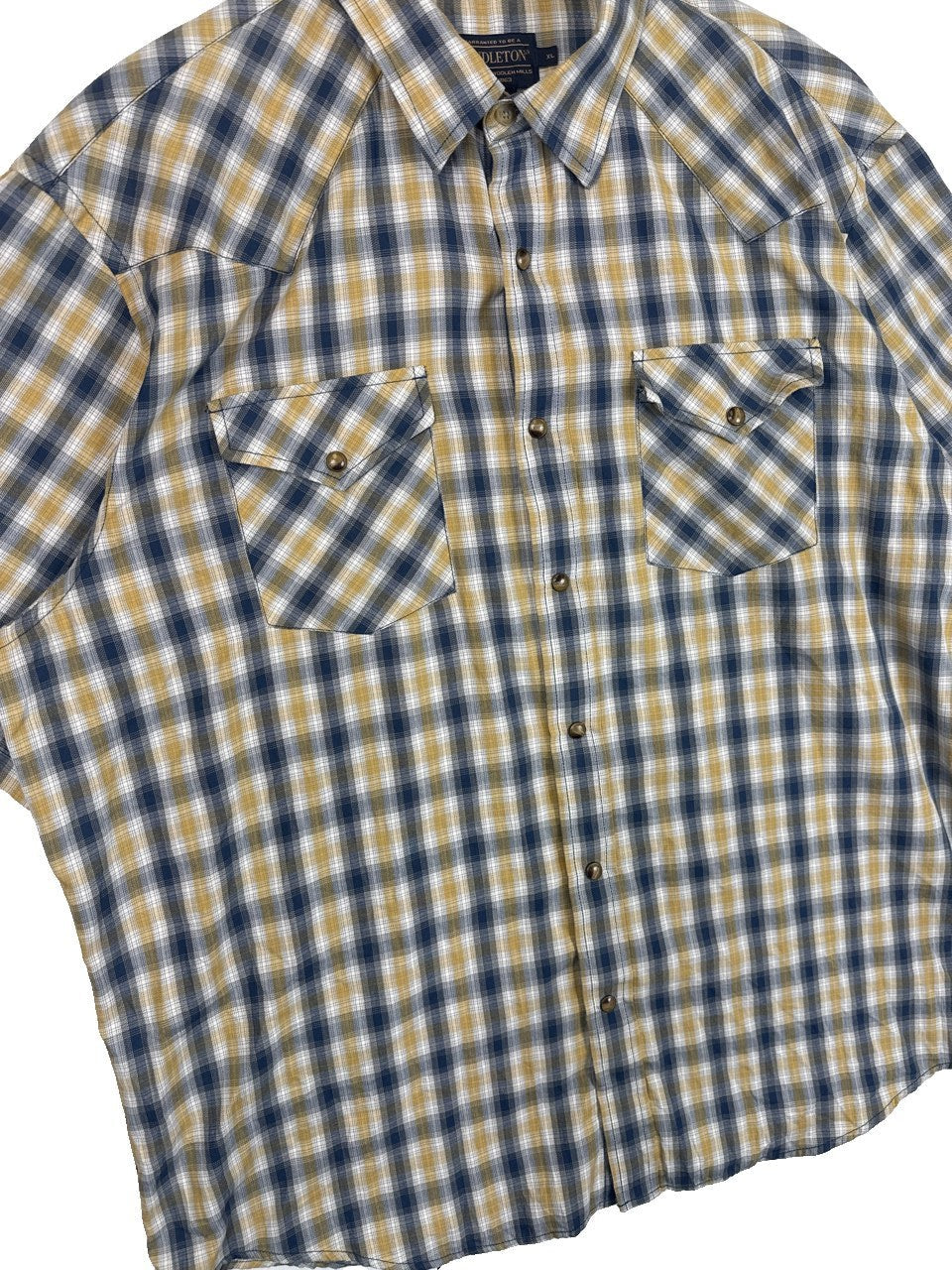 Pendleton Plaid Button-Up Shirt