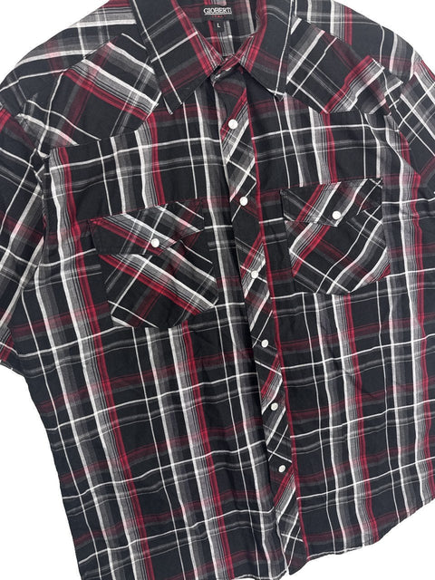 GIOBERTI Plaid Button Up Shirt