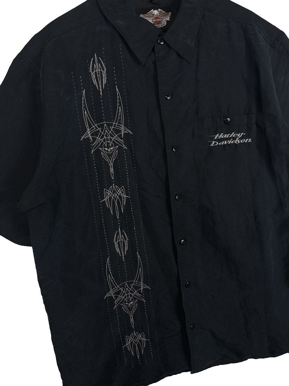 Y2K Harley Davidson Button Up Shirt