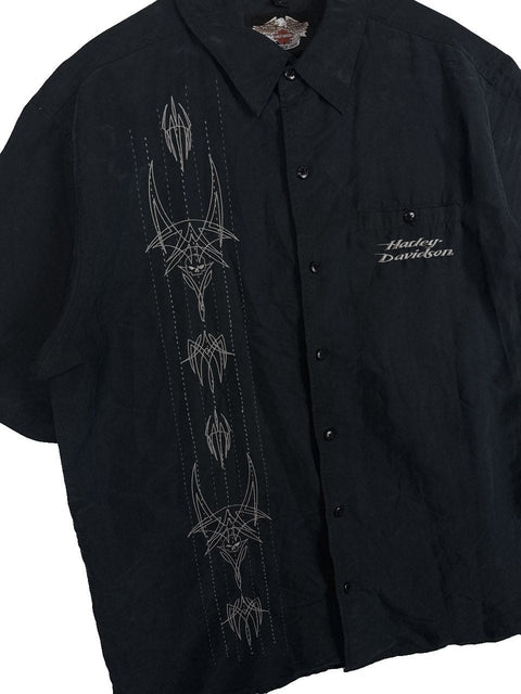 Y2K Harley Davidson Button Up Shirt