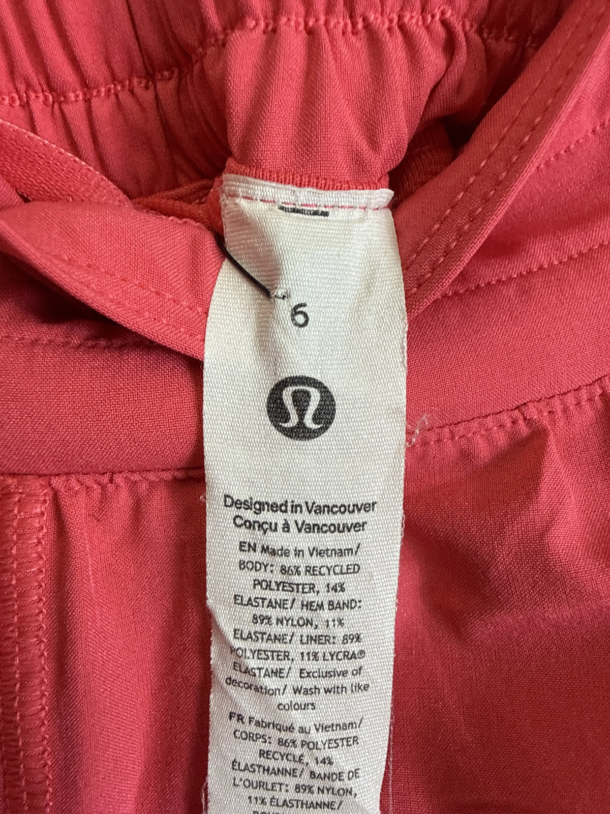 Shorts Lululemon Hot Pink 2010s