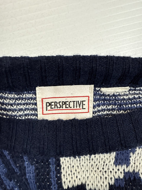 1990s Perspective Graphic Sweater