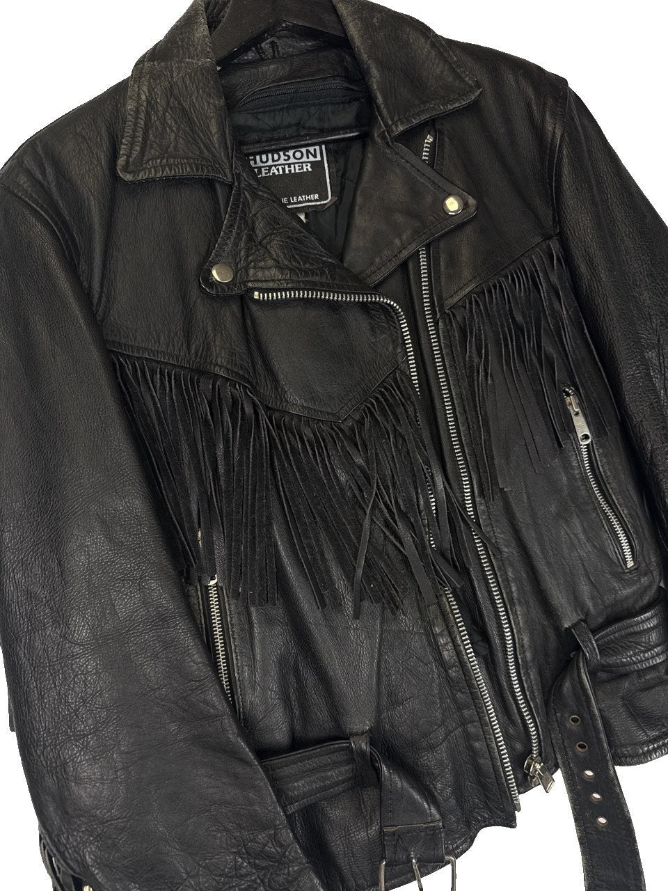 Hudson Leather Fringe Jacket
