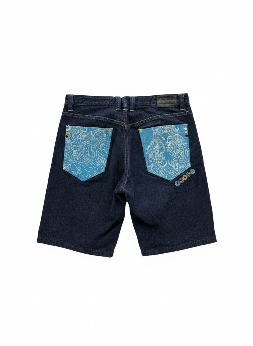 Y2K Coogi Denim Shorts