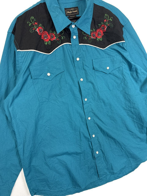 High Noon Embroidered Button Up Shirt