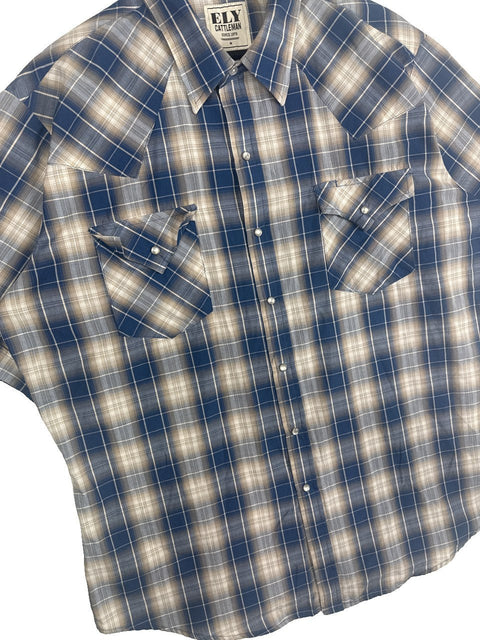 Ely Cattleman Plaid Button Up Shirt