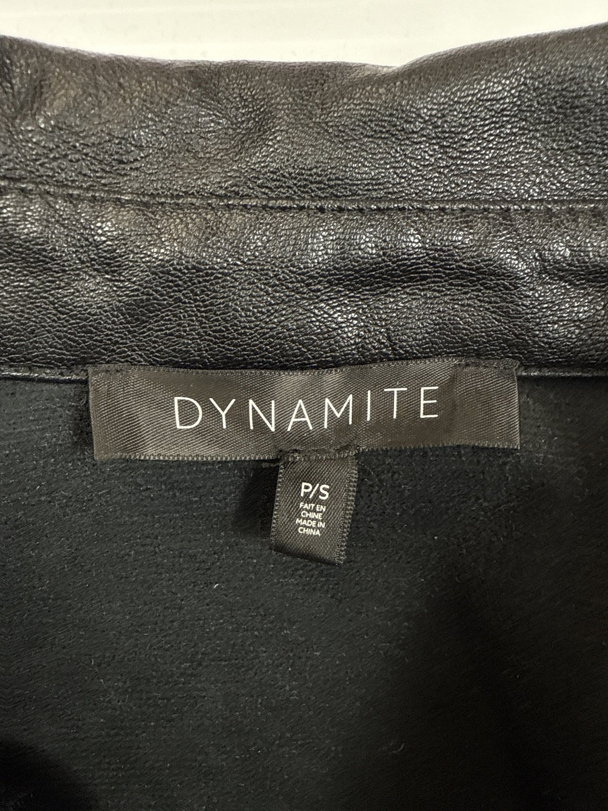 Leather Button-Up Shirt