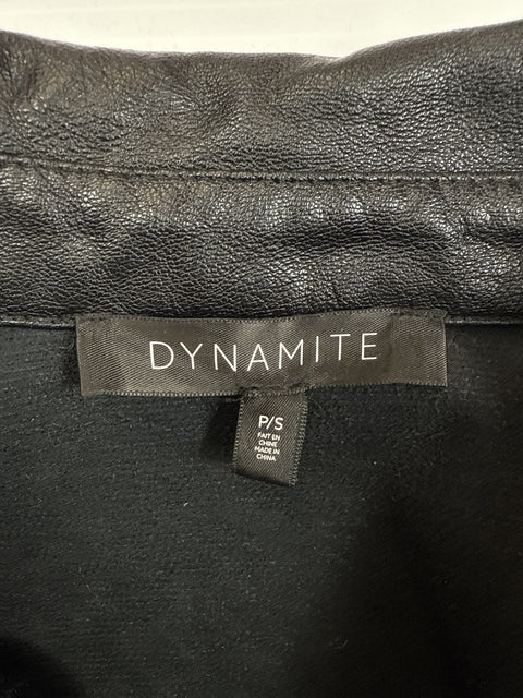 Leather Button-Up Shirt