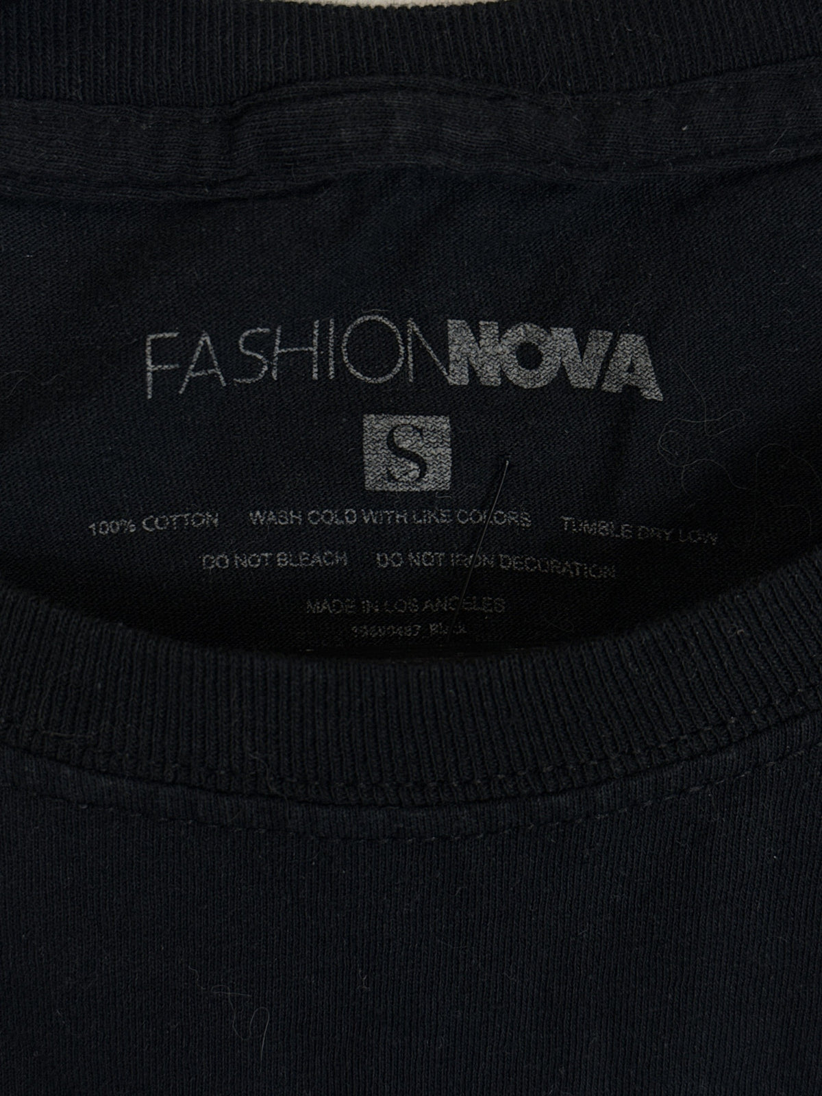 T-Shirt Fashion Nova Black