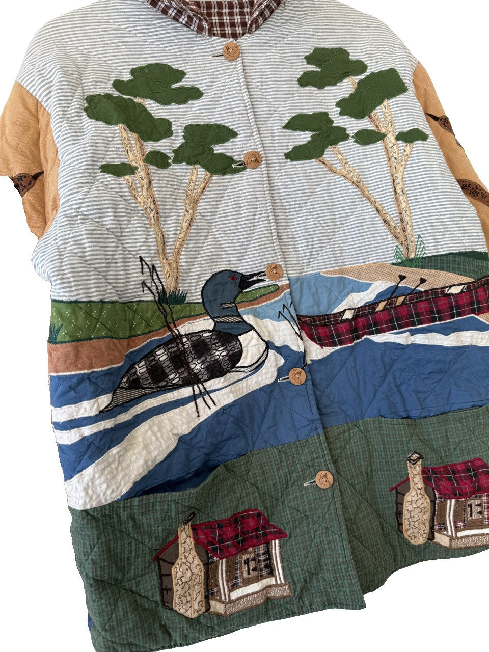 Vintage Patch Magic Quilted Coat
