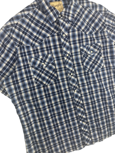 Wrangler Plaid Western Shirt