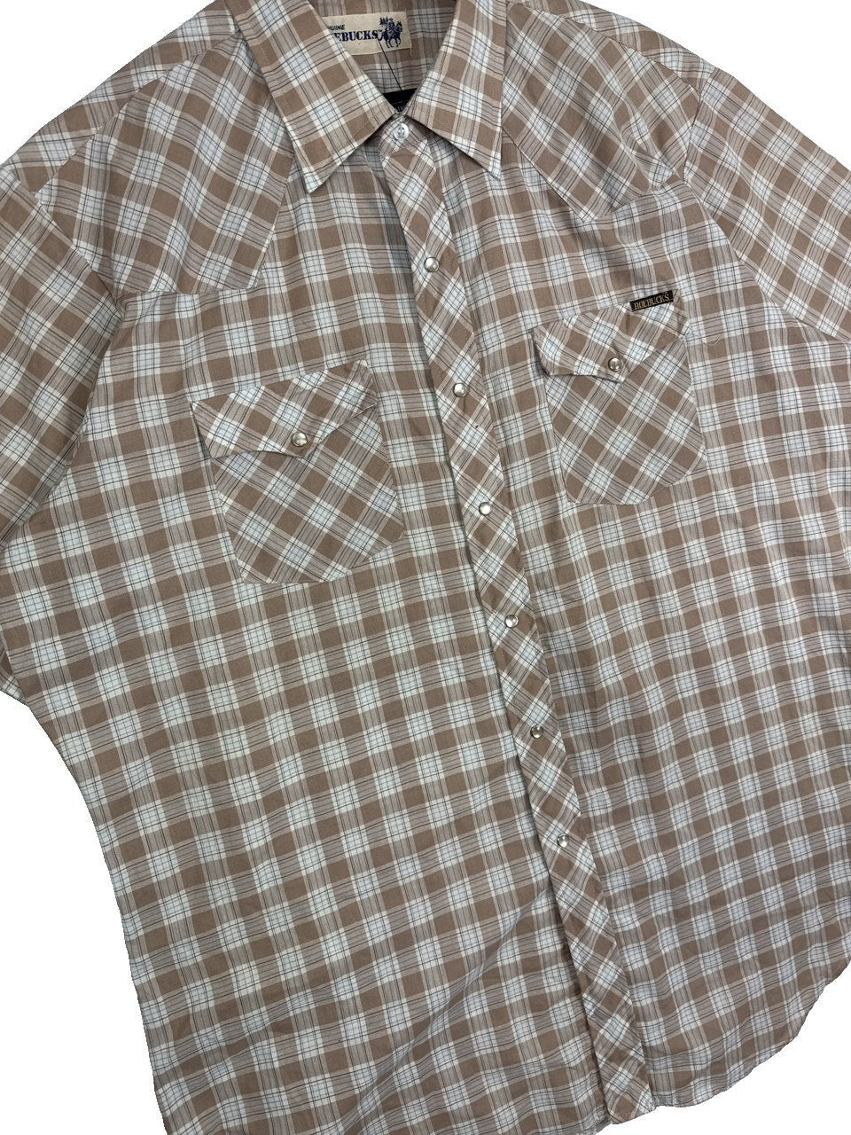 1970s Roebucks Plaid Button Up