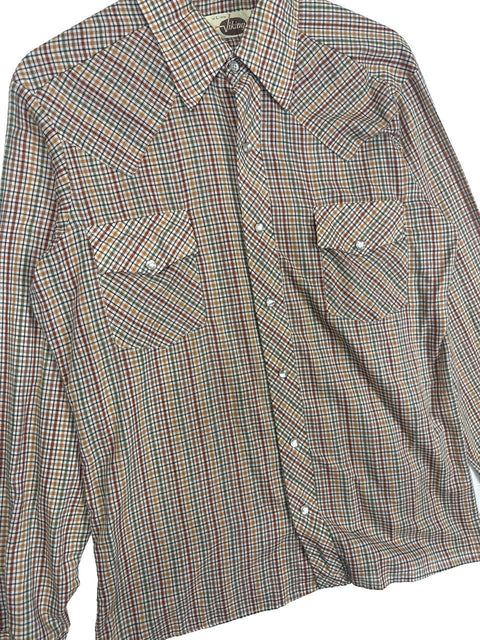 1970s Viking Plaid Shirt