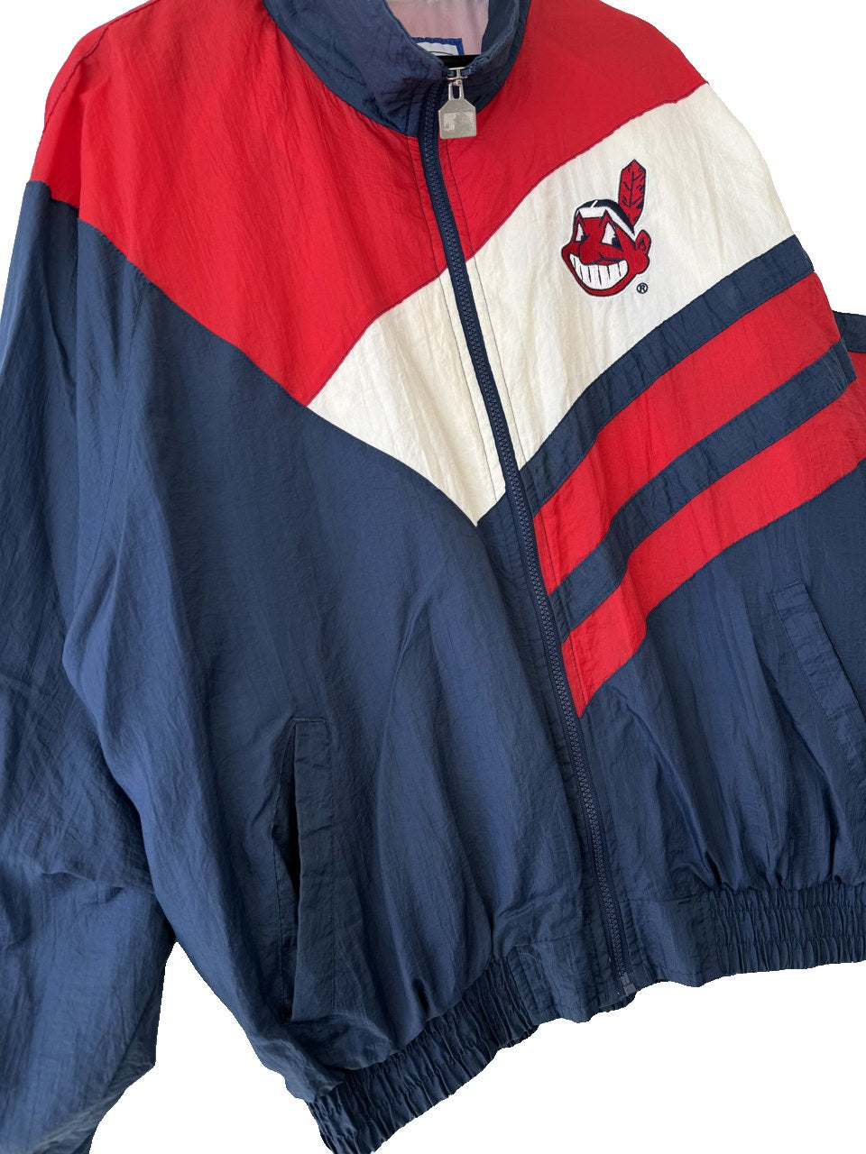 1990s Logo 7 Indians Windbreaker