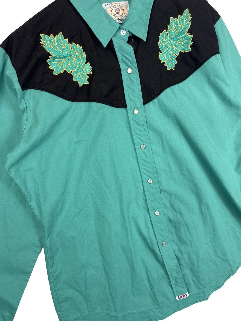 1990s Country Swirls Button Up Shirt