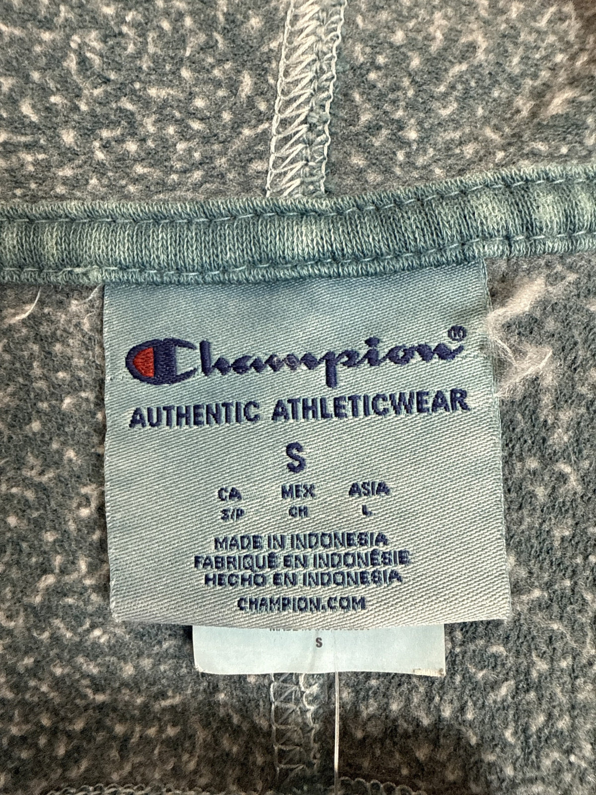Hoodie Champion Teal 2010s