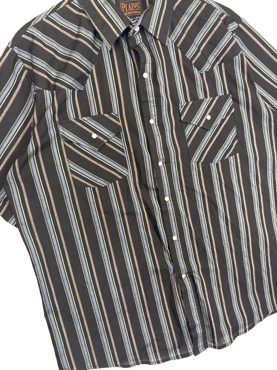 Plains Western Striped Button Up