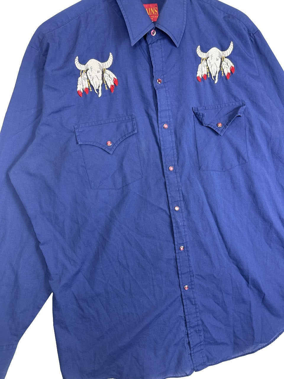 1980s Plains Western Button Up Shirt