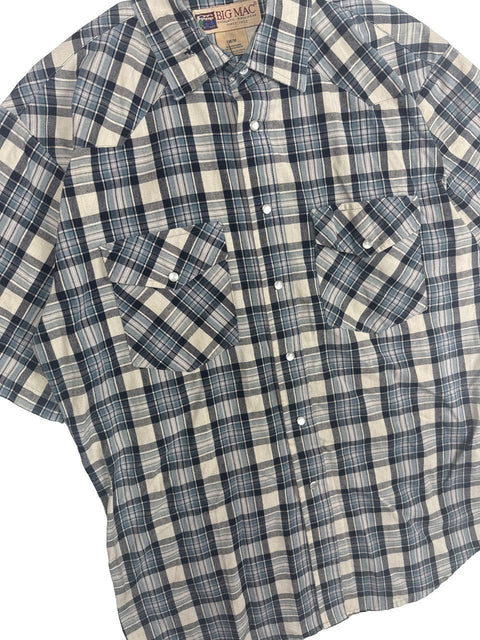 Big Mac Plaid Button Up Shirt