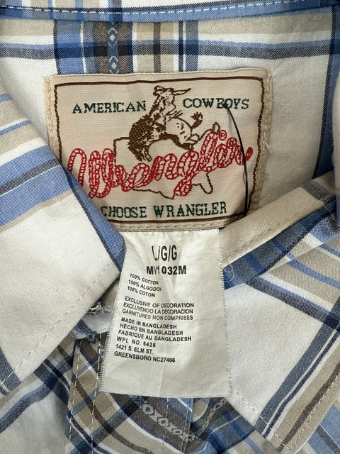 Wrangler Plaid Button Up Shirt