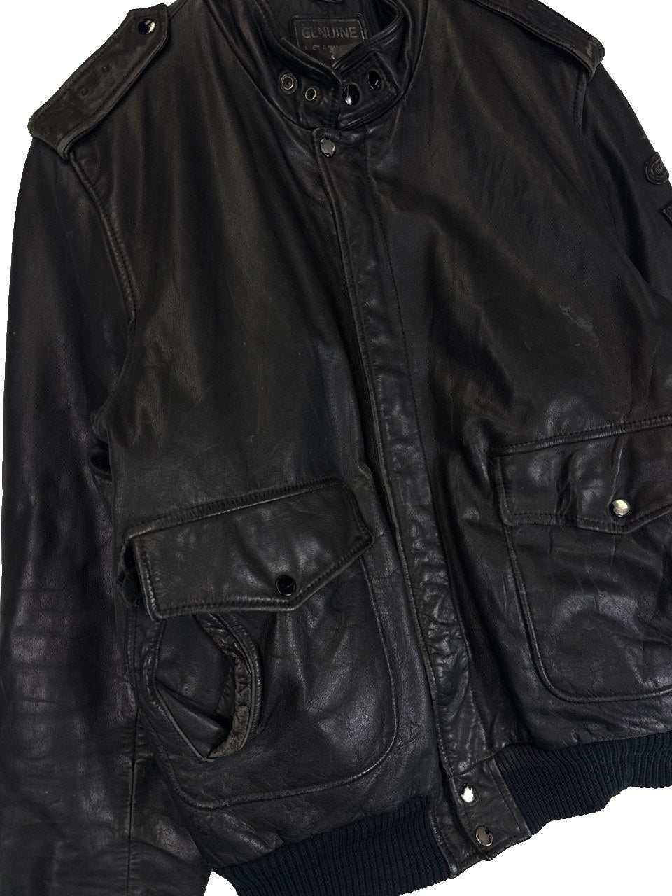1990s Leather Bomber Jacket