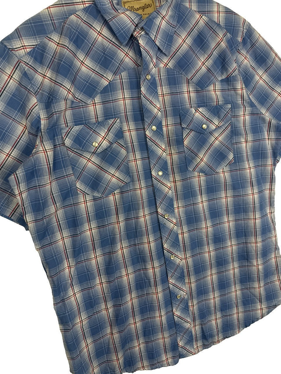 Wrangler Plaid Button Up Shirt