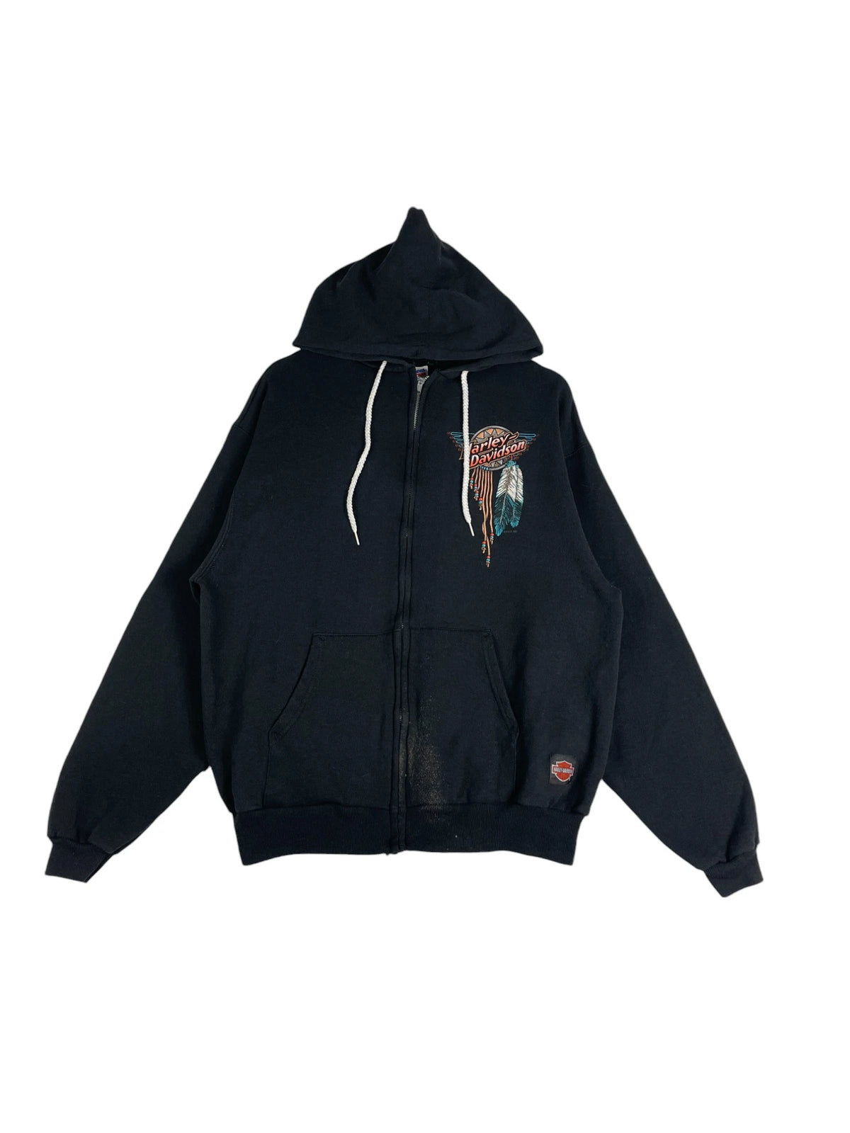 1990s Harley Davidson Zip-Up Hoodie