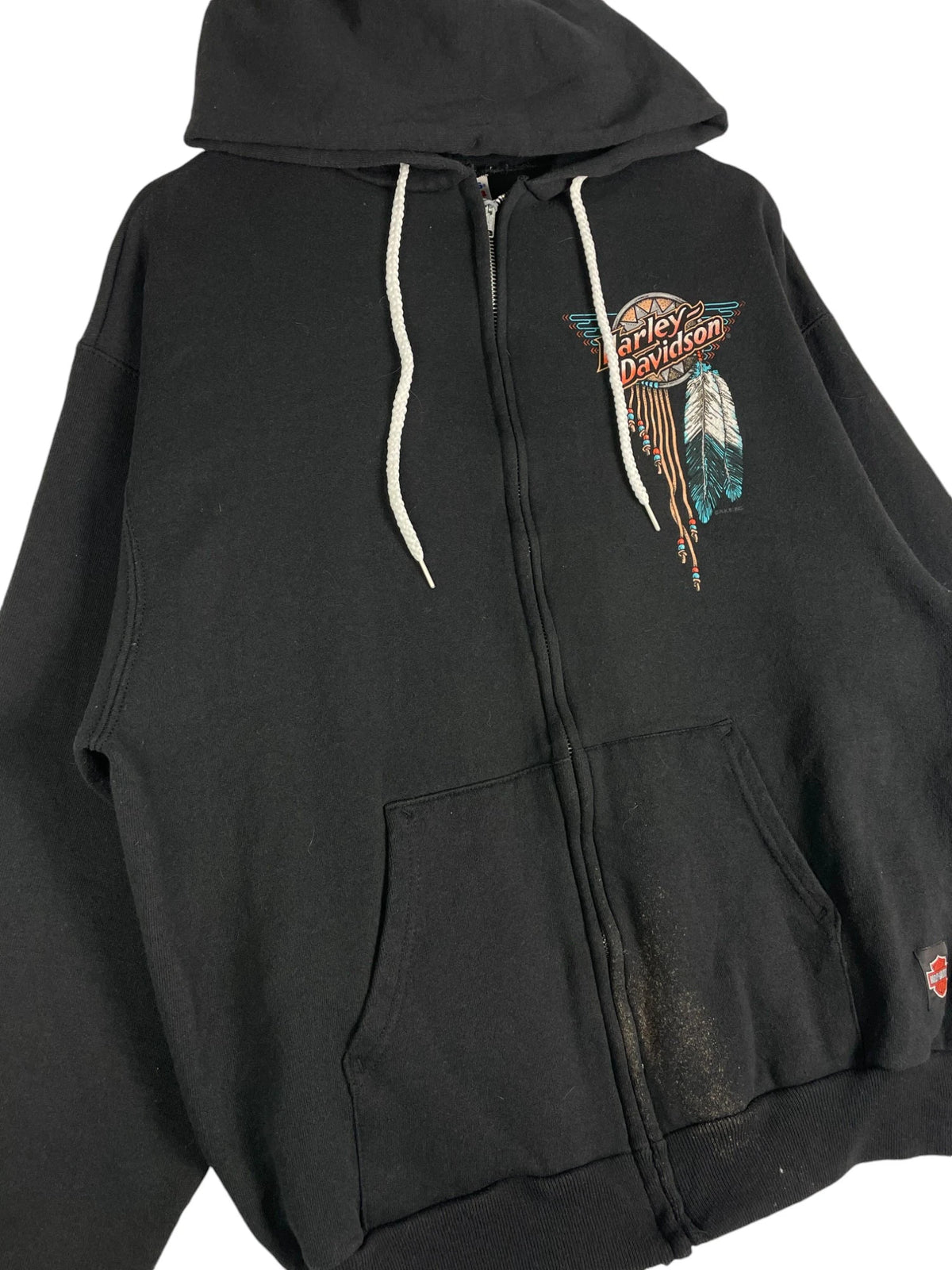 1990s Harley Davidson Zip-Up Hoodie