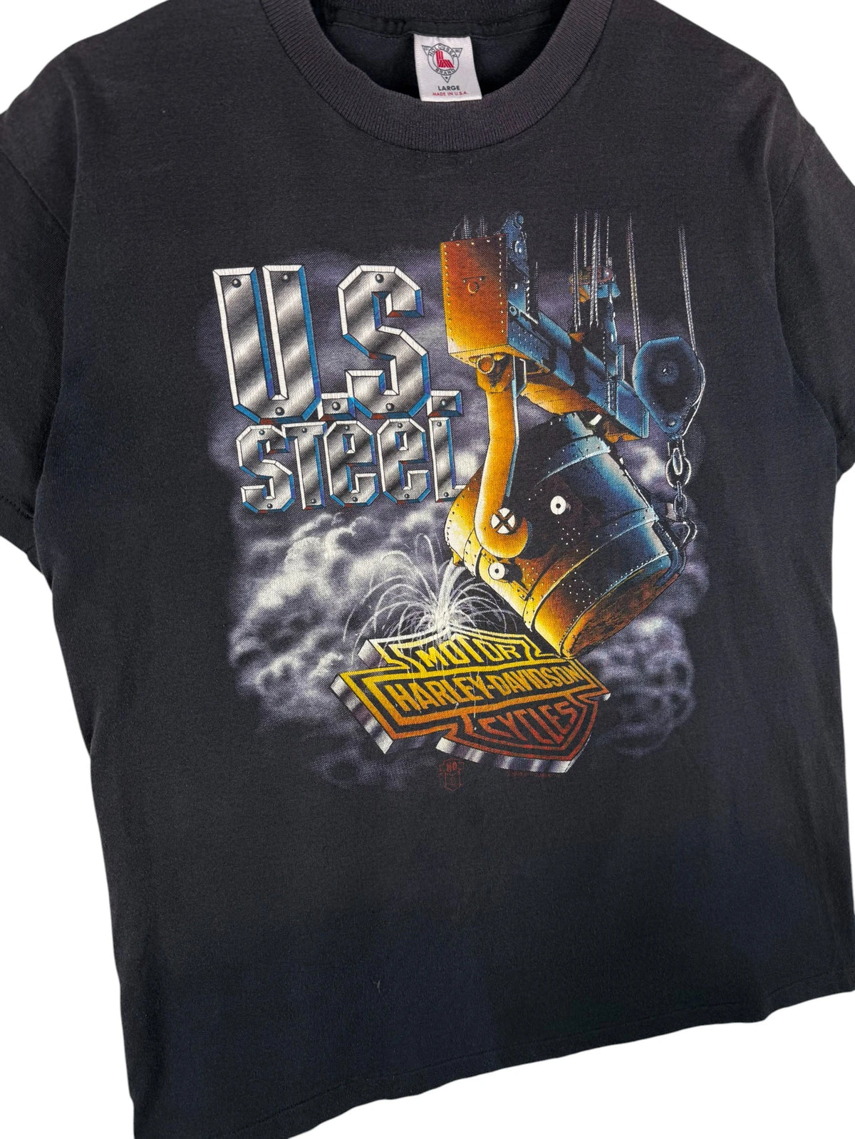 1990s Harley-Davidson US Steel T-Shirt