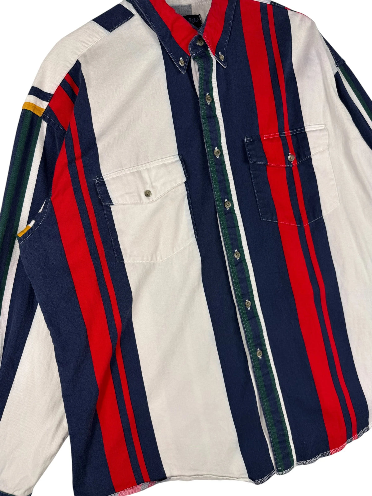 1990s Wrangler Western Striped Shirt
