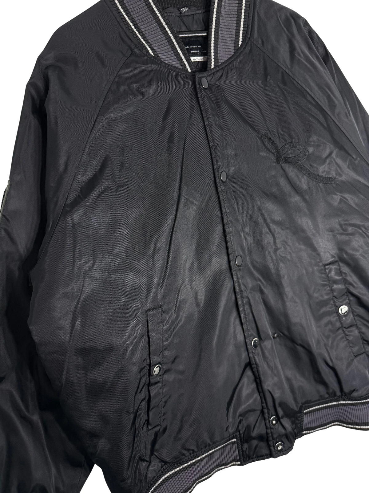 2000s Rocawear Satin Varsity Jacket