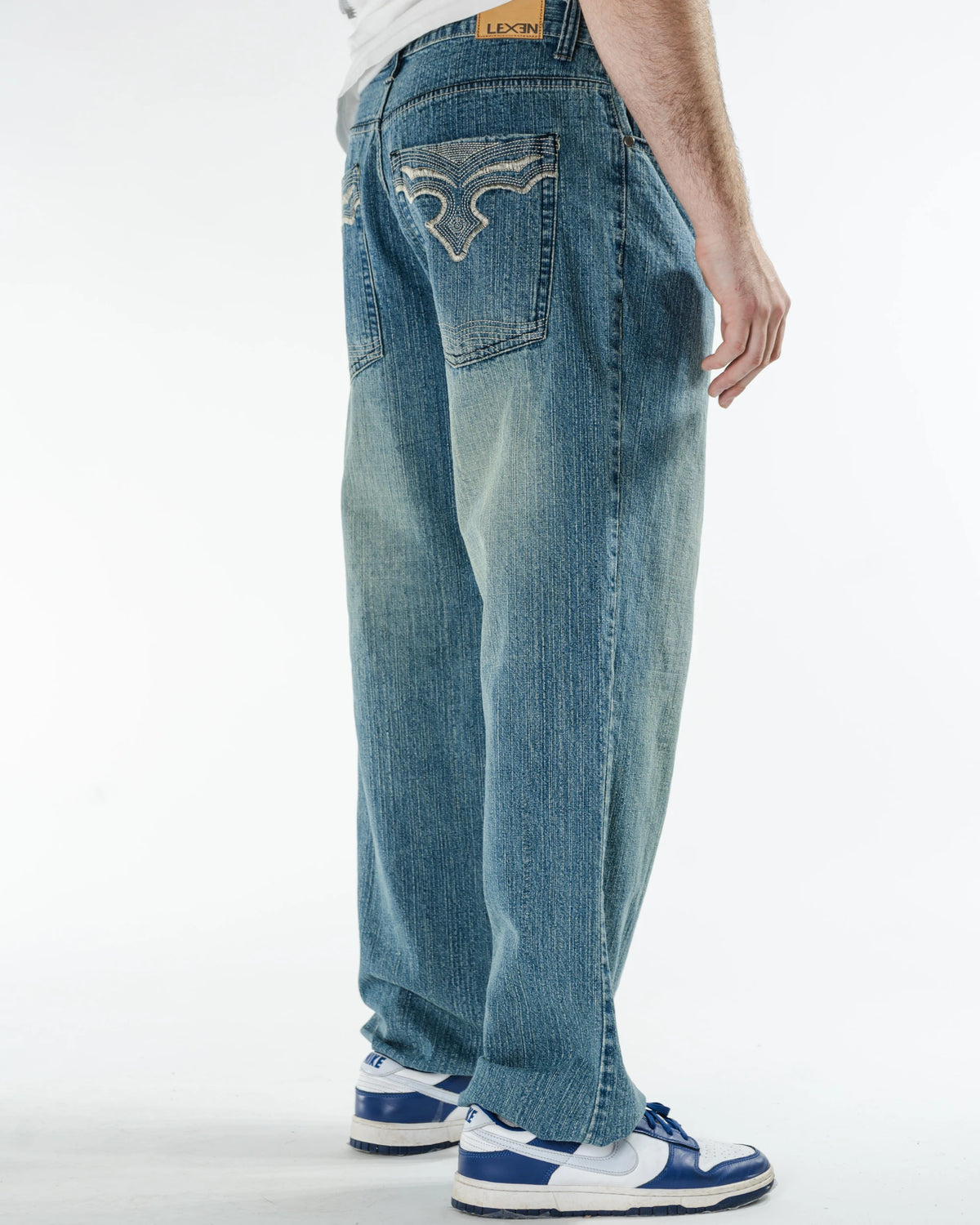 Y2K Lex3n Embroidered Baggy Jeans