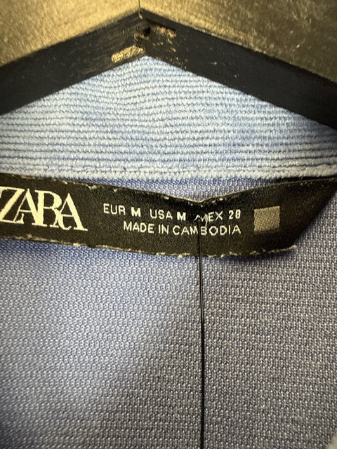 Button Up Shirt Zara Light Blue