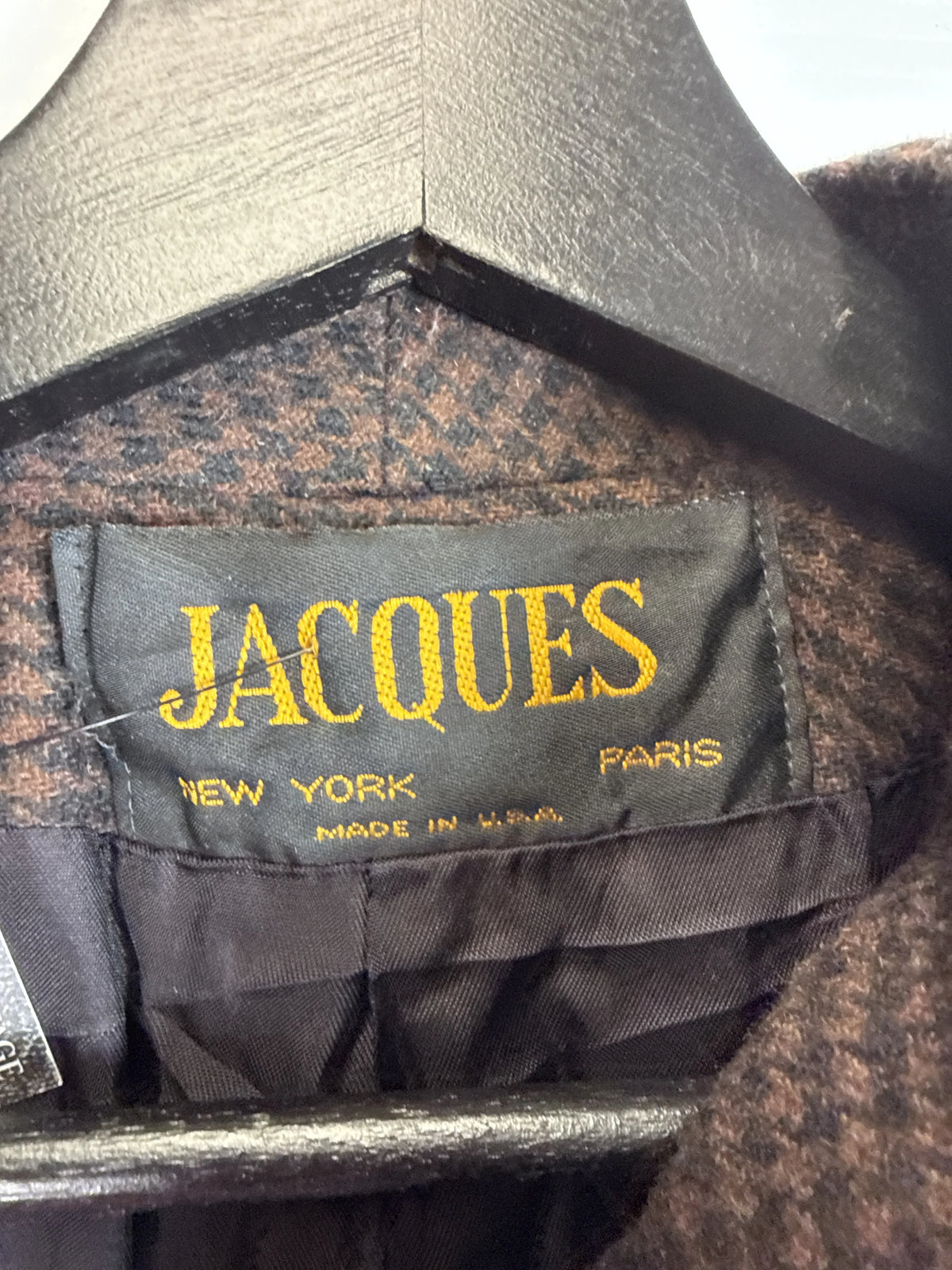 Jacket Jacques Chocolate Late 1980s