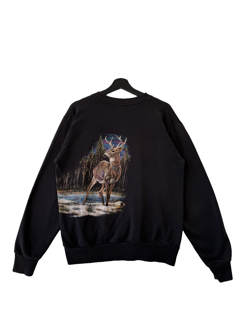 1990s Deer Graphic Sweatshirt