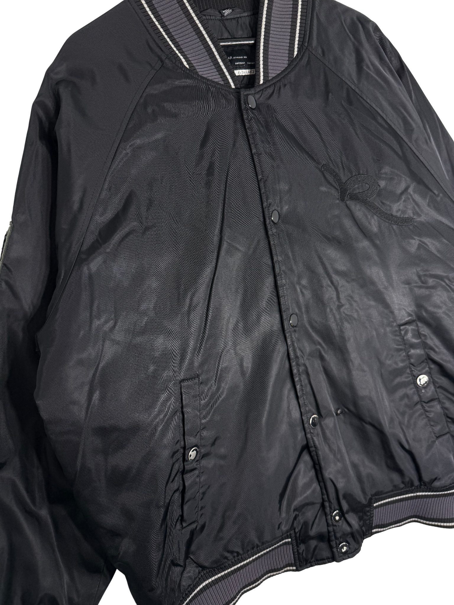 2000s Rocawear Satin Varsity Jacket