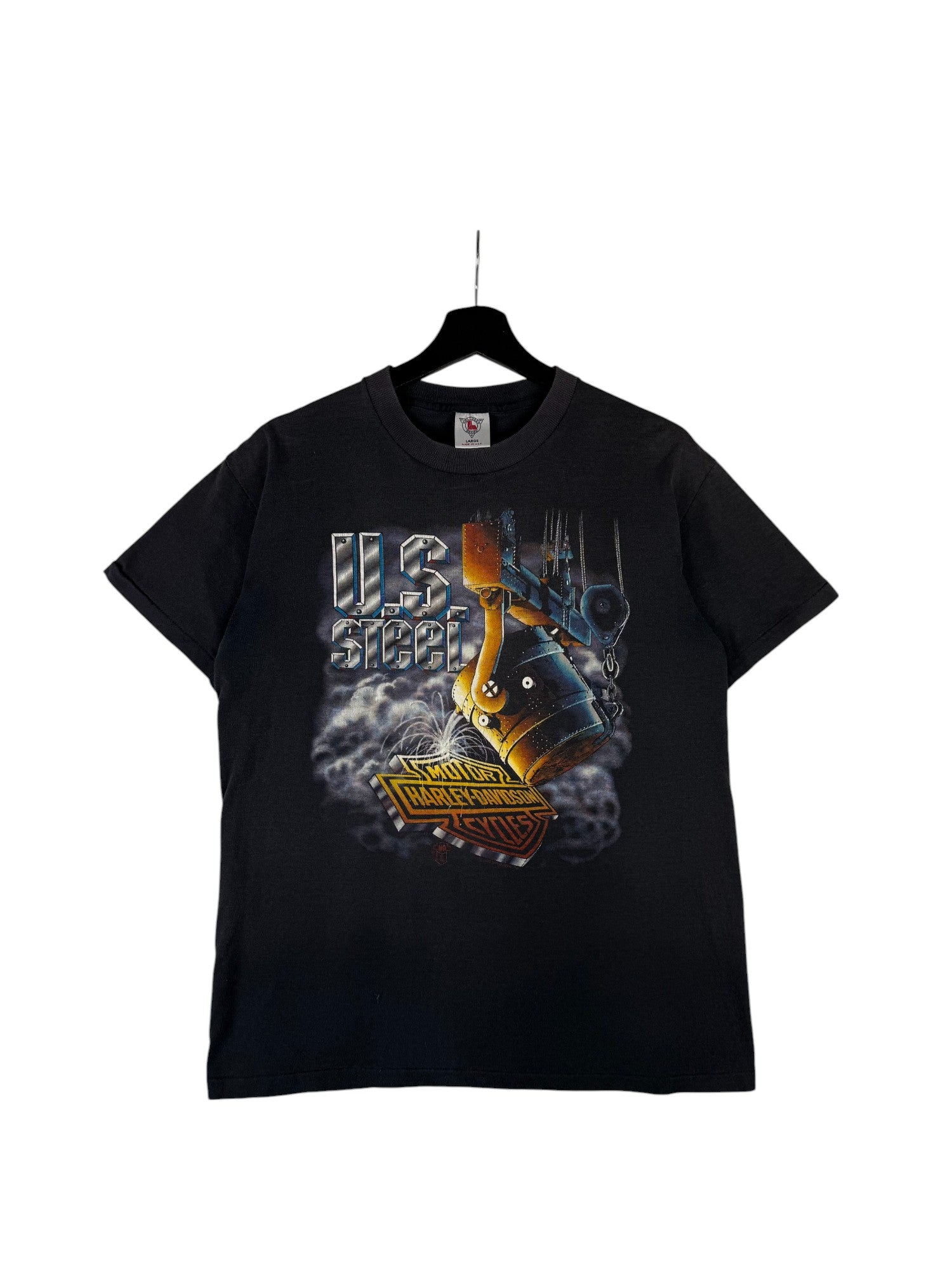 1990s Harley-Davidson US Steel T-Shirt