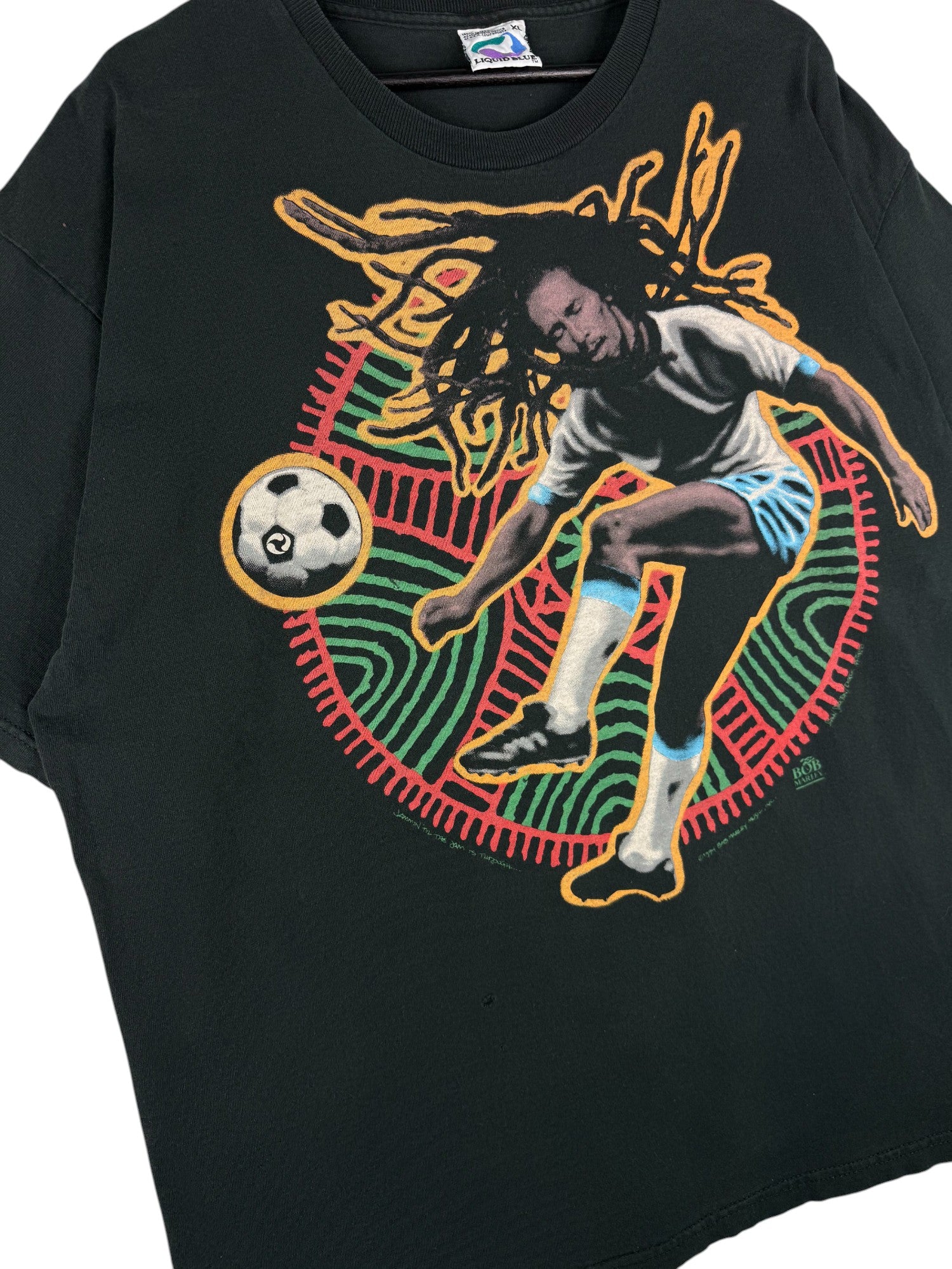 1994 Bob Marley Liquid Blue T-Shirt