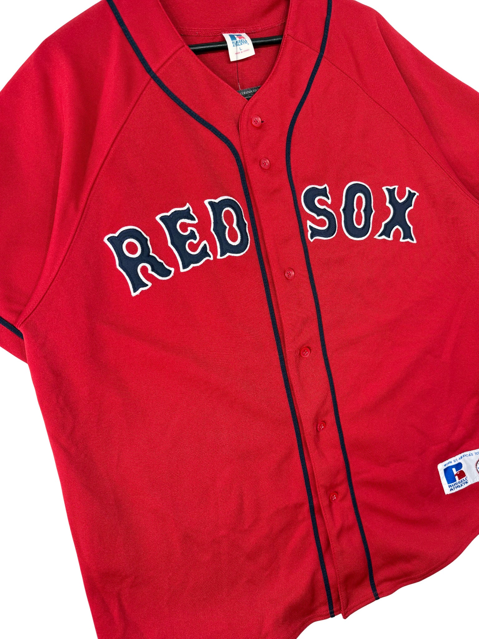 1990s Russell Athletic Red Sox Jersey