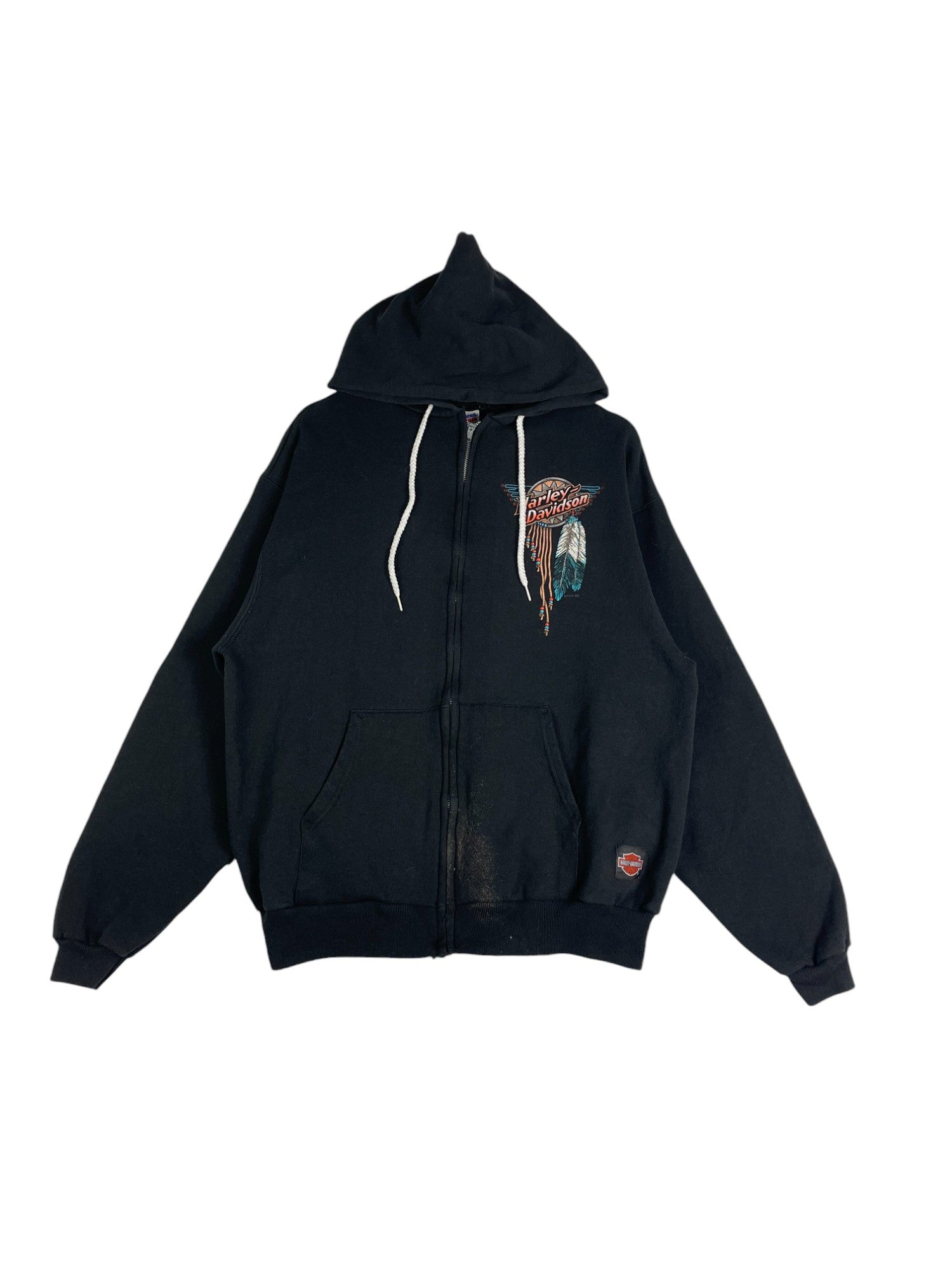 1990s Harley Davidson Zip-Up Hoodie