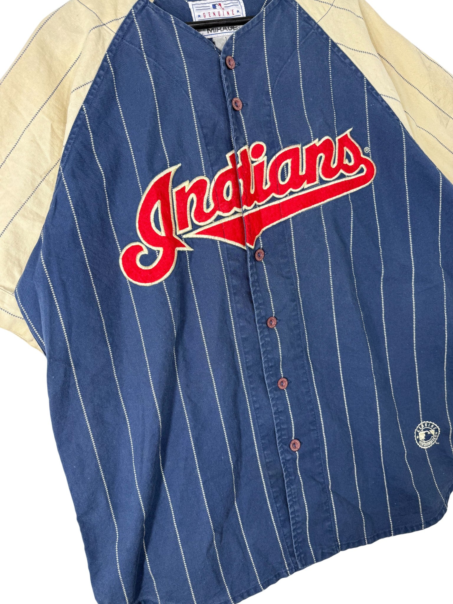 1990s Mirage Indians Baseball Jersey