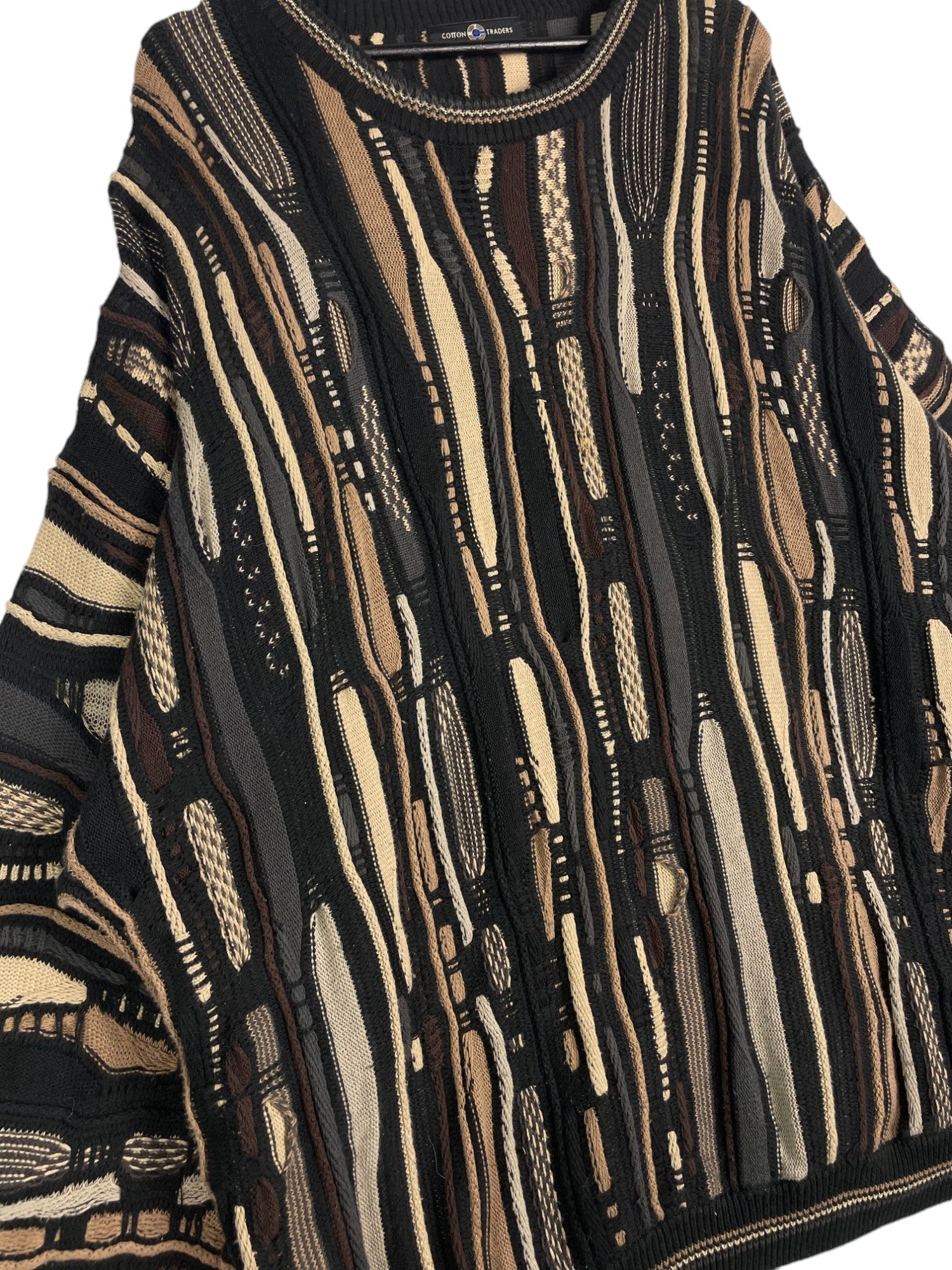 1990s Cotton Traders 3D Knit Sweater