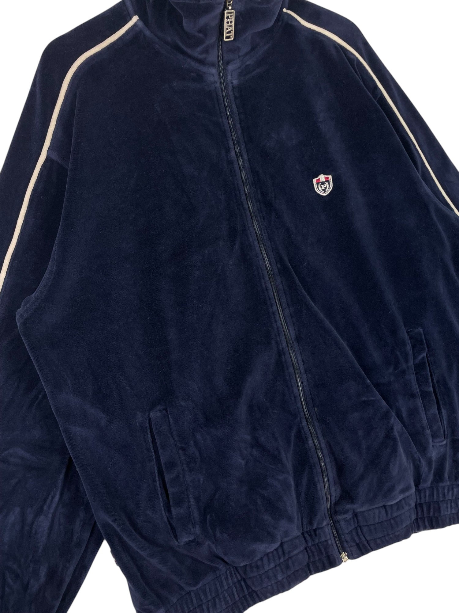 2000s Phat Farm Velour Track Jacket