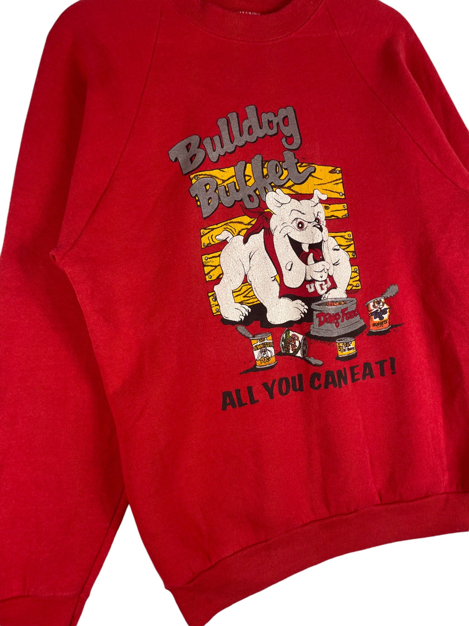 1990s Vintage Bulldog Buffet Sweatshirt