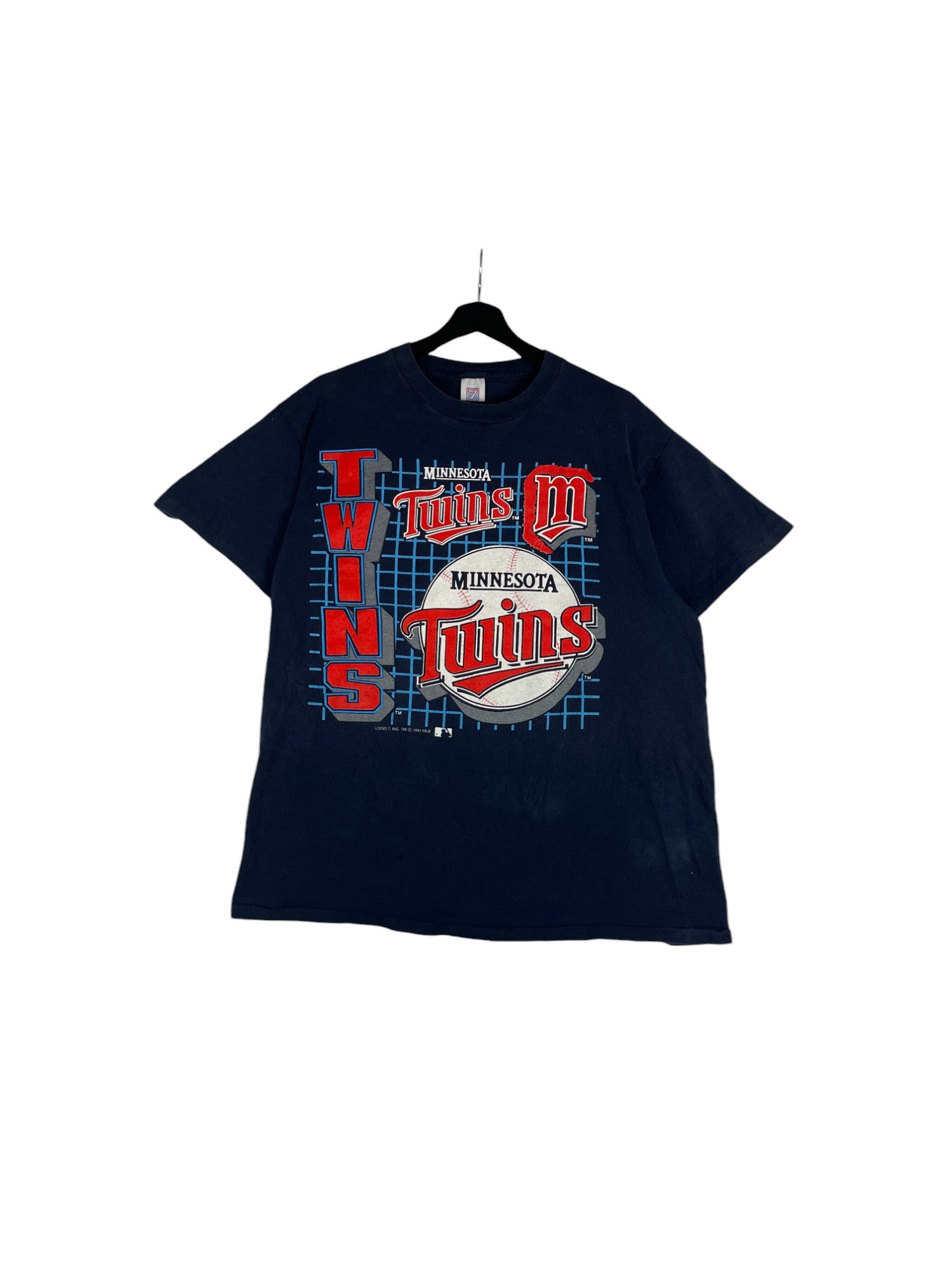 1990s Logo 7 Minnesota Twins T-Shirt